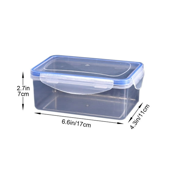 WNFJR Microwave Heat Plastic Lunch Box, Airtight Food Storage Containers, Stackable Refrigerator Organizer, Leakproof Clear Lunch Containers