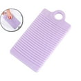 thumbnail image 1 of WNFJR Mini Plastic Washboard Washing Board Shirts Cleaning Laundry Board for Clothes(Purple), 1 of 6