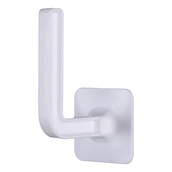 WNFJR Multi-Functional Wall Hooks, L-Shaped Storage Hanger, Space Saving Organizer for Kitchen and Bathroom, Durable and Practical for Home Organization, Ideal for All Households, White