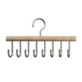 thumbnail image 1 of WNFJR Multi Hook Coat Rack Storage Hangers, Wooden Belt Hanger for Closet with 8 Hooks, Multi Hook Coat Rack, Multifunctional Hanger with Multiple Hooks for Ties, Scarves, 1 of 6