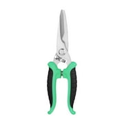 WNFJR Multi-Purpose Stainless Steel Shears Ergonomic Industrial Scissors with Serrated Blades Versatile Cutting Tool for Electricians and Craftsmen Locking Handle Design Scissors for Safety Storage