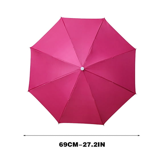 WNFJR Outdoor Activities Fishing Umbrella Hat - Golf Umbrella Gardening Head Worn Hat - Portable Sun Protection Umbrella Hat - Hands-Free Travel Umbrella for Outdoors
