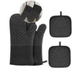 thumbnail image 1 of WNFJR Oven Mitts, Kitchen Oven Glove High Heat Resistant Oven Mitts and Potholder with Non-Slip Silicone Surface for Baking, Cooking, BBQ, 1 of 4