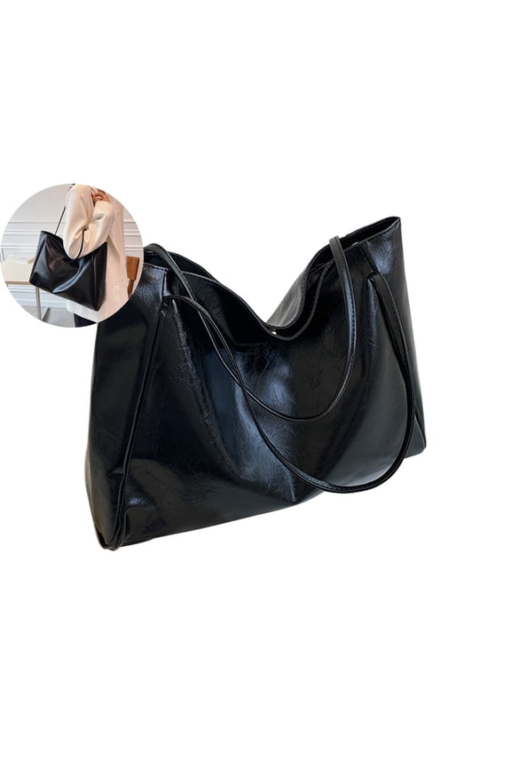 Oversized Large Faux Leather Tote Handbag for Women, Big Capacity Laptop Shoulder Bag for Work Travel Shopper Handbag