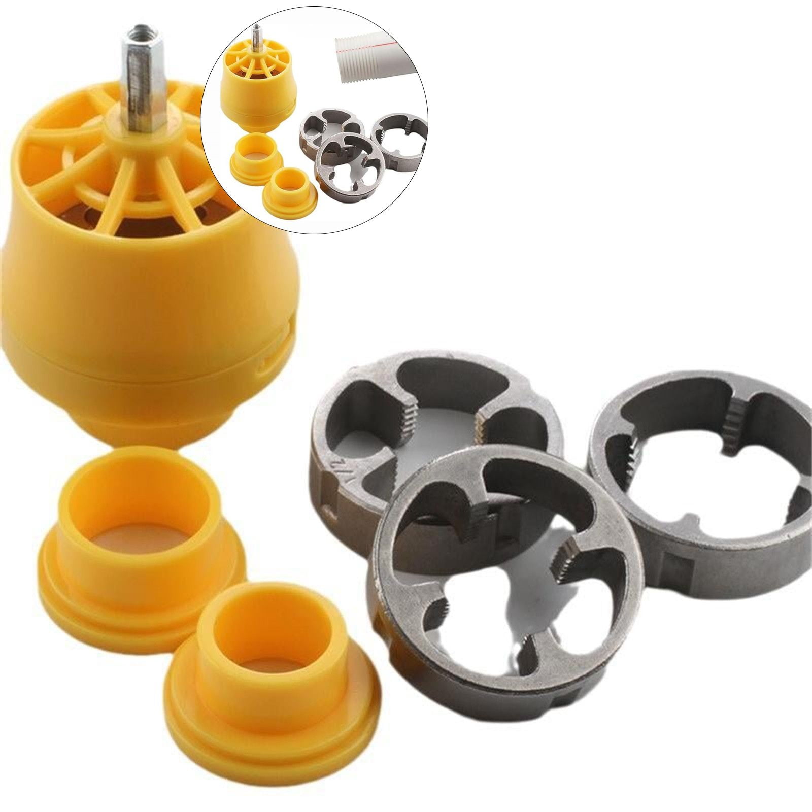 WNFJR PVC Thread Maker Tool for Electric Drill, Pipe Threading Tool ...