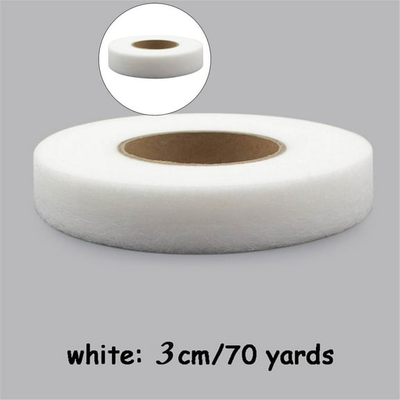 WNFJR Pants Hem Tape,Iron-on Instant Hem Tape, Double Sided Non-Woven Lining Adhesive Clothes Ironing Lined Double Sided Adhesive Mesh Film DIY Sewing Accessories