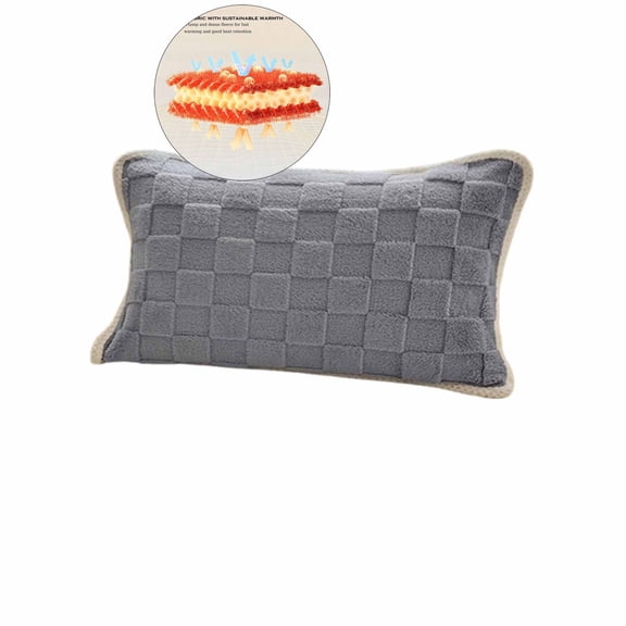 WNFJR Pillow Towel, Plush Fluffy Pillow Towel 20x32 Inch, Soft Square Decorative Pillow Cases, Pillow Towel for Living Room Couch Bed Sofa