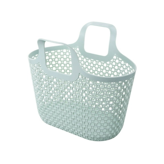 WNFJR Plastic Baskets Portable Storage Container Handheld Bathing Basket Bathroom Storage Basket Hollowed Sundries Holder Storage Bin for Home Storage Bins Baskets Plastic Basket