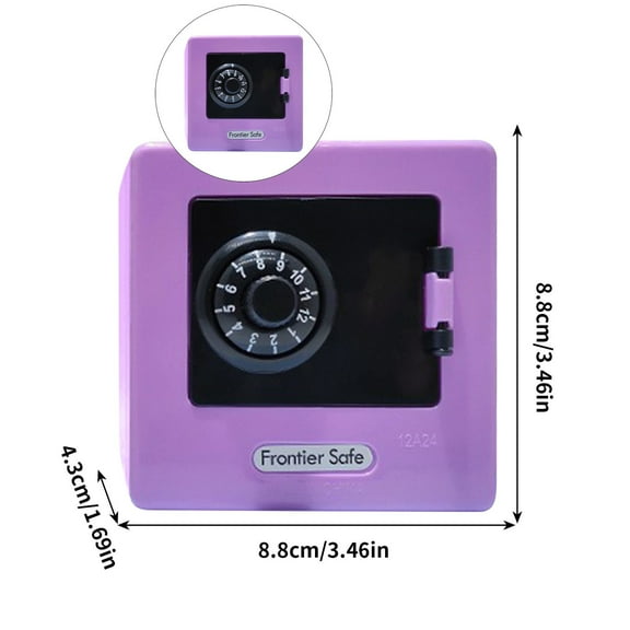 WNFJR Plastic Combination Safe Banks, Money Safe for Kids in Assorted Colors, Piggy Bank for Boys and Girls, Money Saving Box with a Cool Safe Design