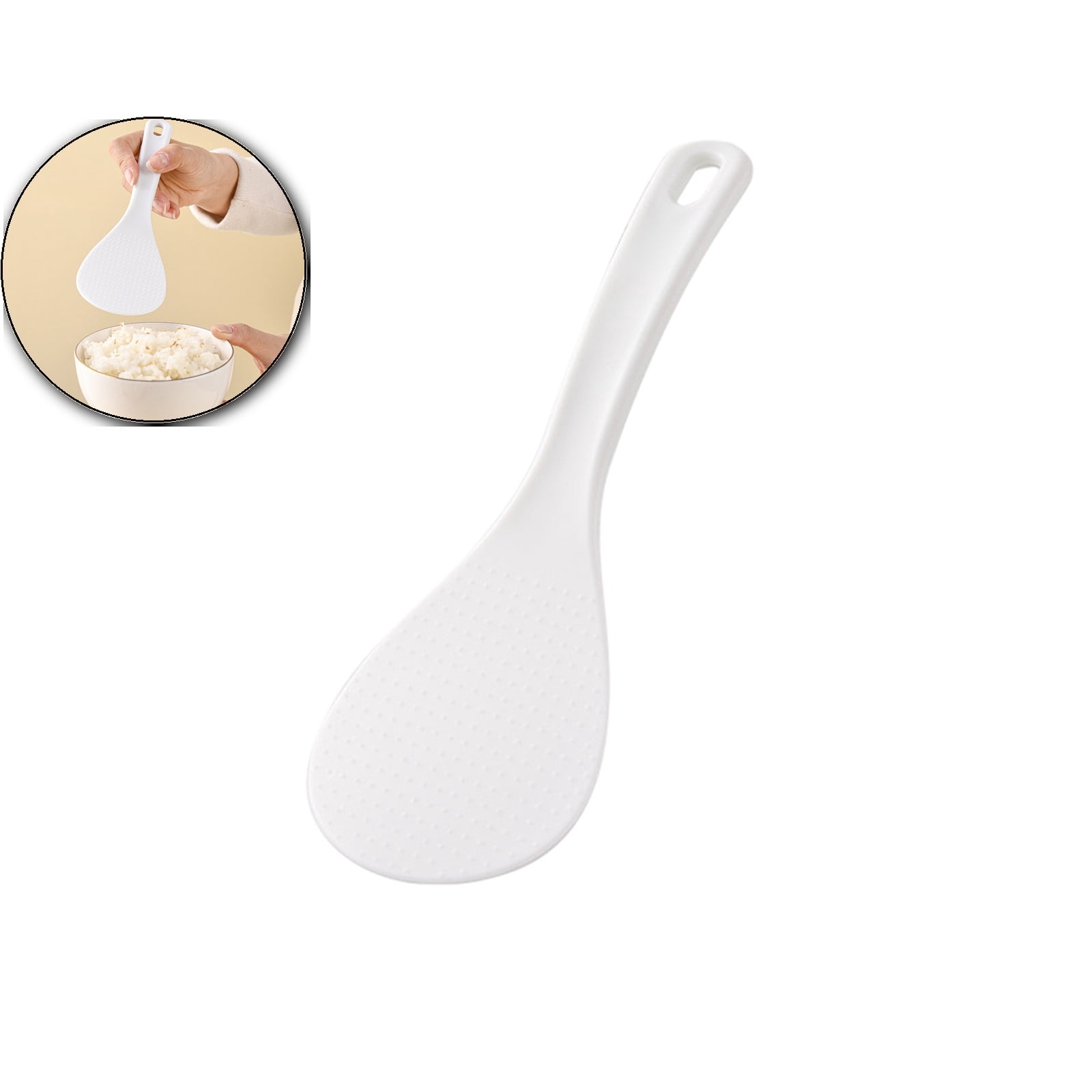 WNFJR Plastic Rice Spoon Rice Cooker Spoon Rice Ladle Paddle Rice Scoop ...