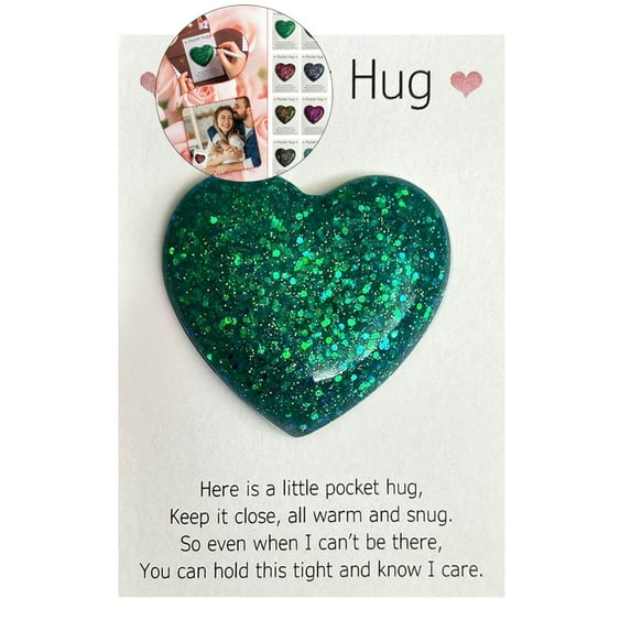 WNFJR Pocket Hug Token Gift for Mom Grandma Aunt Birthday Gifts for Women Long Distance Heart Pocket Hug for Girlfriend Wife Wedding Annversary Valentines Day Gift
