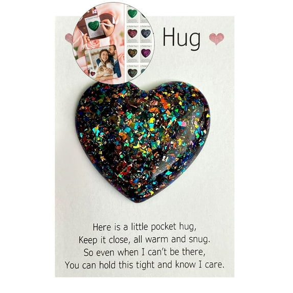 WNFJR Pocket Hug Token Gift for Mom Grandma Aunt Birthday Gifts for Women Long Distance Heart Pocket Hug for Girlfriend Wife Wedding Annversary Valentines Day Gift