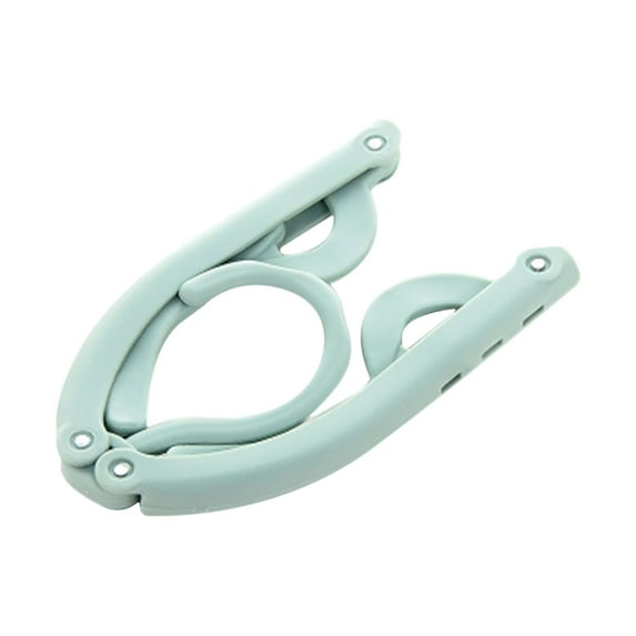 WNFJR Portable Folding Plastic Coat Hanger with U-Shaped Notches for Travel and Home Use