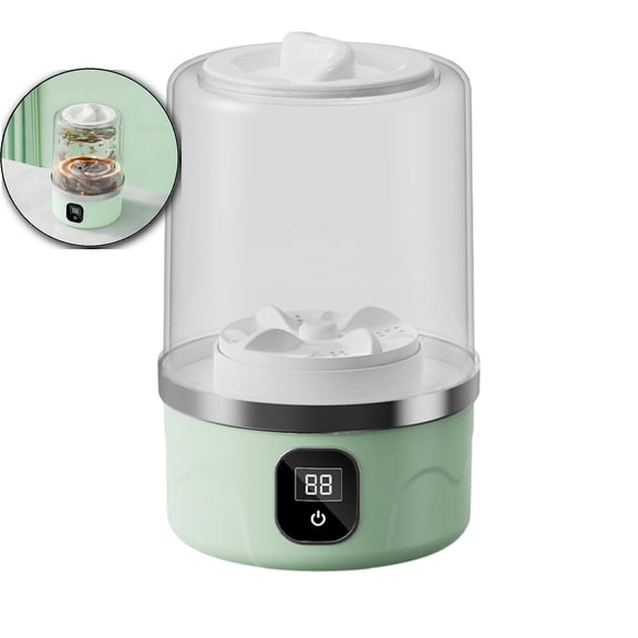 WNFJR Portable Mini Washing Machine, Underwear Washer, 4.92x4.92x7.87 Inches, Rechargeable Cordless Washing-Machine, for Apartments, Dormitories, Hotels, RVs, Travel