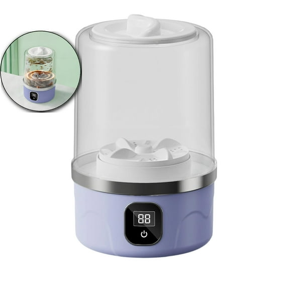 WNFJR Portable Mini Washing Machine, Underwear Washer, 4.92x4.92x7.87 Inches, Rechargeable Cordless Washing-Machine, for Apartments, Dormitories, Hotels, RVs, Travel