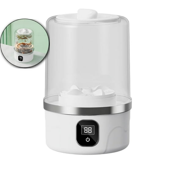 WNFJR Portable Mini Washing Machine, Underwear Washer, 4.92x4.92x7.87 Inches, Rechargeable Cordless Washing-Machine, for Apartments, Dormitories, Hotels, RVs, Travel