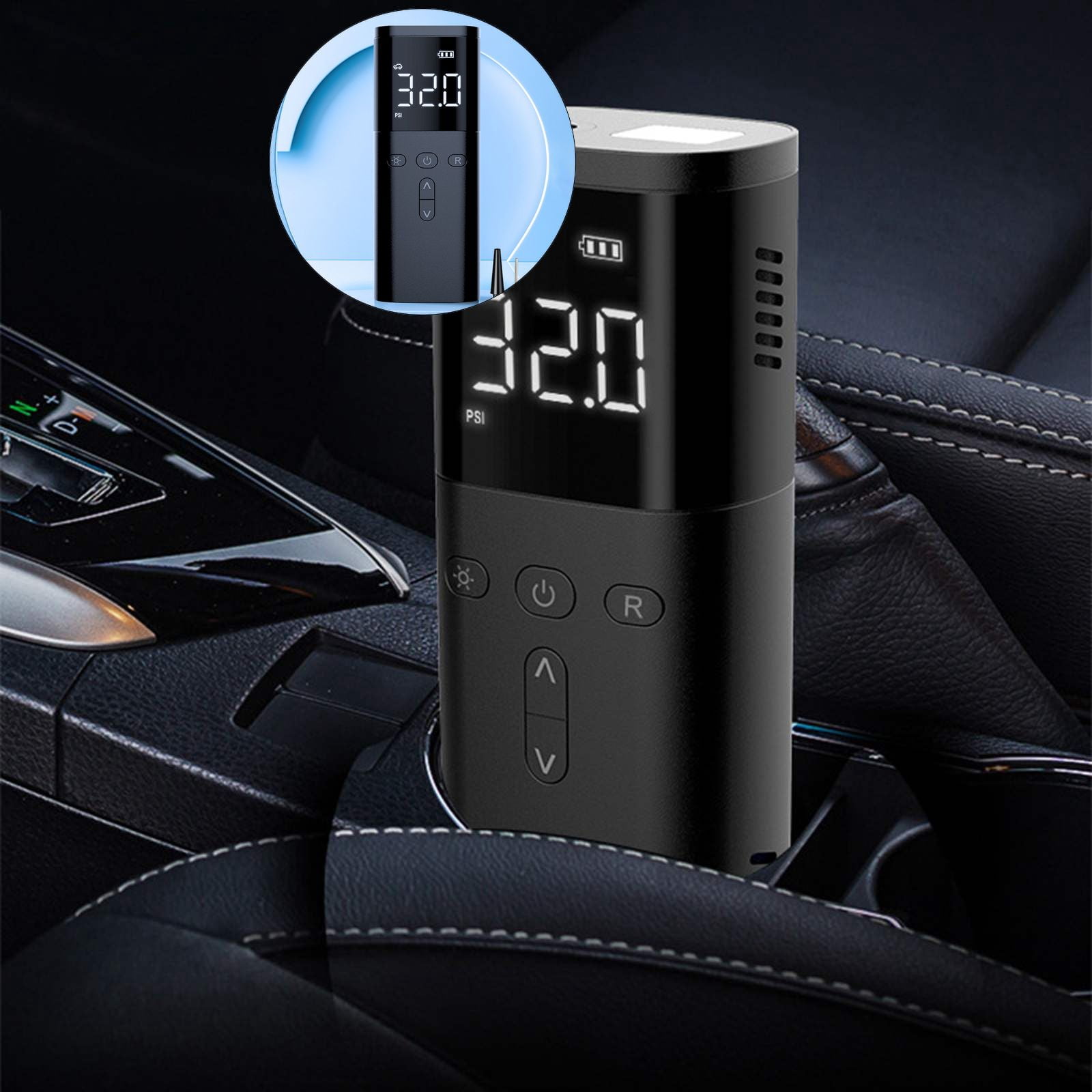 WNFJR Portable Tire Inflator - Digital Display, Fast Inflation, Auto ...