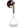 thumbnail image 1 of WNFJR Potato Mashers with Long Handle, Metal Potato Masher Stainless Steel Masher Potato Mashers, Potatoes Masher Avocado Masher, Kitchen Tool Mash Potato Masher, 1 of 4