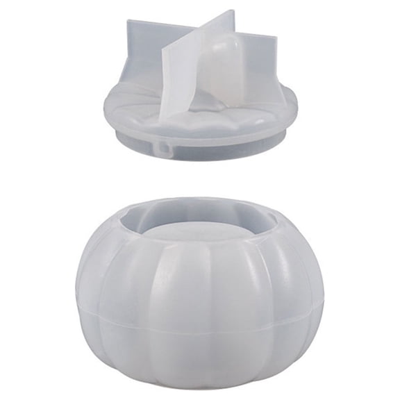 WNFJR Pumpkin Jar Molds Silicone Resin Jar Mold with Lid Box Container Resin Mold Trinket Jewelry Holder Candy Storage Box Epoxy Resin Casting Mold for DIY Art Craft Resin Supplies