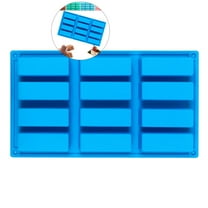 WNFJR Rectangular Chocolate Molds - Food Grade Molds | Ideal for Baking, Chocolates, Energy Bars & More | Microwave, Oven & Freezer Safe