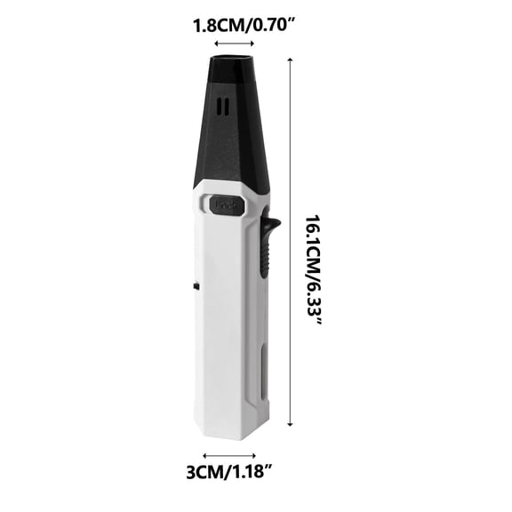 WNFJR Refillable Butane Lighter, Windproof Blue Flame Torch for Outdoor BBQ & Kitchen Use, Adjustable Flame, High-Quality Alloy & ABS Construction