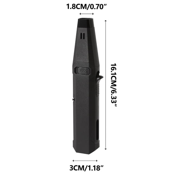 WNFJR Refillable Butane Lighter, Windproof Blue Flame Torch for Outdoor BBQ & Kitchen Use, Adjustable Flame, High-Quality Alloy & ABS Construction