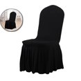thumbnail image 1 of WNFJR Removable Chair Covers Stretch Spandex Washable Fitted Chair Protector Cover for Dining, Party, Ceremony(Black), 1 of 6
