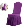 thumbnail image 1 of WNFJR Removable Chair Covers Stretch Spandex Washable Fitted Chair Protector Cover for Dining, Party, Ceremony(Purple), 1 of 6