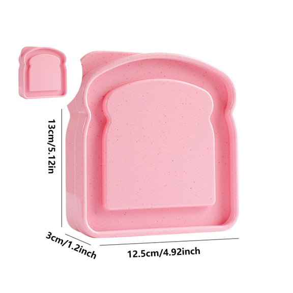 WNFJR Reusable Sandwich Containers with Lids, Plastic Food Storage Boxes for Lunch, Snacks, Fruit, and Salad - Microwave, Freezer & Dishwasher Safe