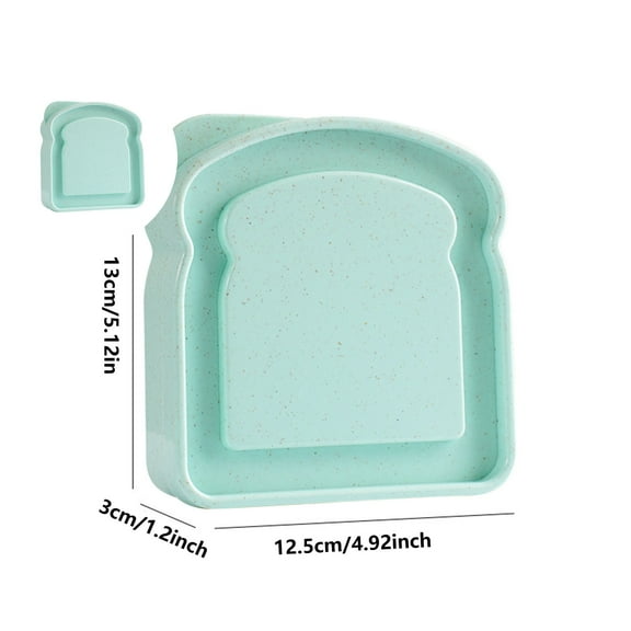 WNFJR Reusable Sandwich Containers with Lids, Plastic Food Storage Boxes for Lunch, Snacks, Fruit, and Salad - Microwave, Freezer & Dishwasher Safe
