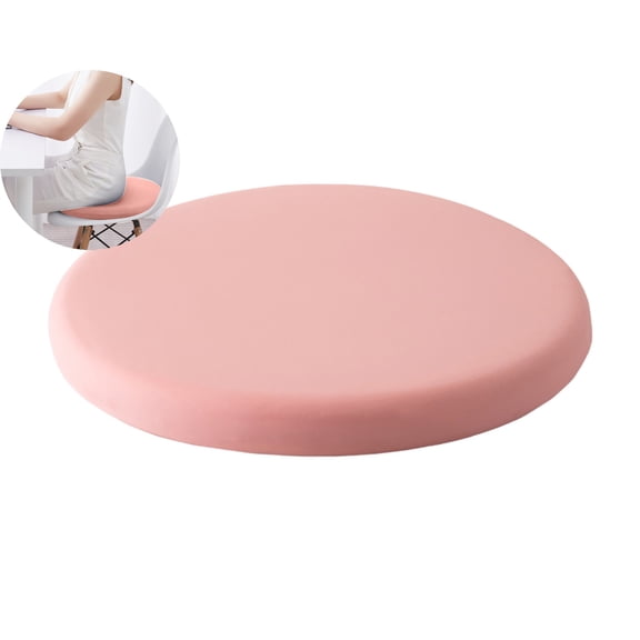 WNFJR Round Memory Foam Chair Cushion for Dining Room, Kitchen & Office - Anti-Slip Seat Pad with Removable Cover