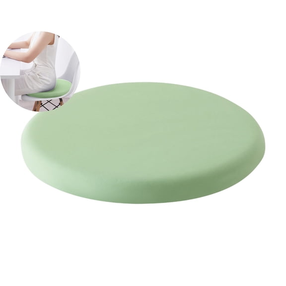 WNFJR Round Memory Foam Chair Cushion for Dining Room, Kitchen & Office - Anti-Slip Seat Pad with Removable Cover