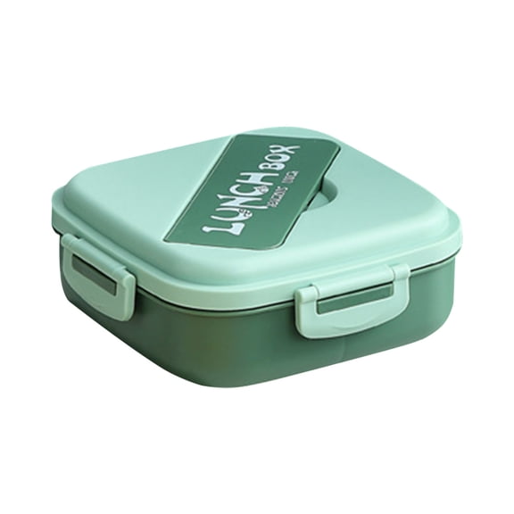 WNFJR Salad Container, Large Salad Bowl 3 Compartment Salad Lunch Container with Reusable Utensil Set for Dressings(Green)
