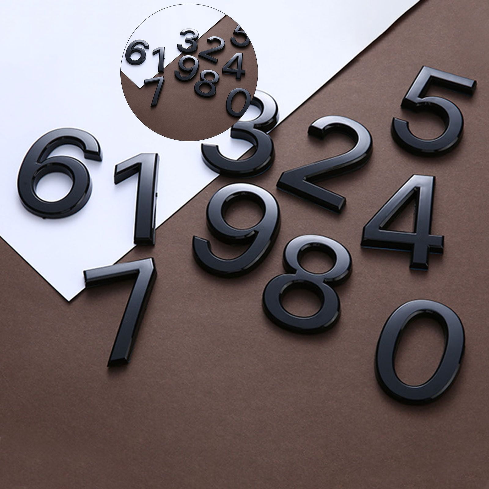 WNFJR Self-adhesive Mailbox Numbers, Modern House Numbers for Outside ...