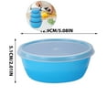 thumbnail image 1 of WNFJR Set of 4 Plastic Prep Bowls with Lids, Microwave and Dishwasher Safe, Ideal for Baking, Prepping, Cooking and Serving Food, 1 of 4