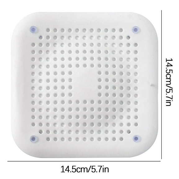 WNFJR Shower Hair Catcher and Kitchen Sink Strainer - Raised Design, Suction Cup Adhesion, Easy to Clean, Widely Used in Bathrooms, Sinks, Laundry Rooms (TPR Material)