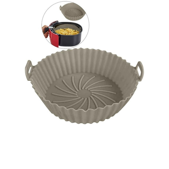 WNFJR Silicone Air Fryer Liners, Air Fryer Liners, Airfryer Liners, Air Fryer Silicone Liners, Air Fryer Liner Reusable(Gray)