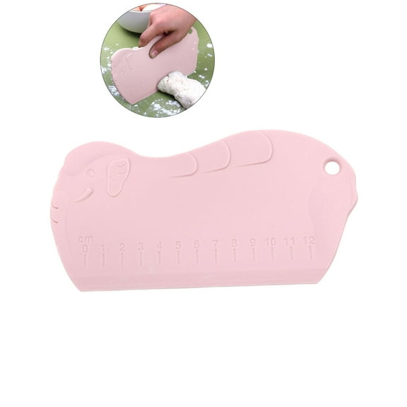 WNFJR Silicone Dough Scraper Silicone Spatula Bench Scraper Baking Scraper Food Scraper Kitchen Supply Scraper with Scale Silicone Bench Cutter Kitchen Supplies