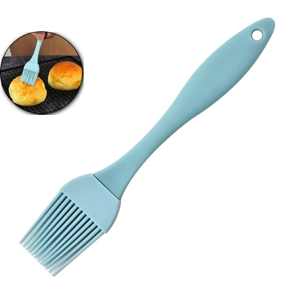 WNFJR Silicone Pastry Brush Plastic Grip Bake Oil Non-stick Brushes for Basting, Baking, Cooking Food Brush(Blue)