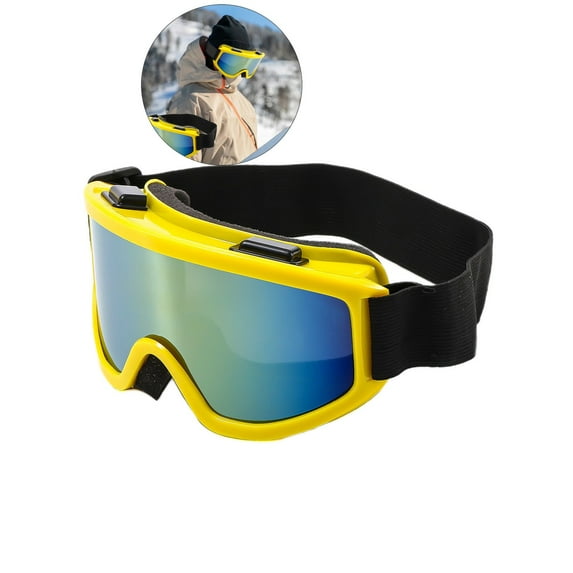 WNFJR Ski Goggles, Snow Goggles Snowboard Goggles for Men Women - UV Protection Anti-Scratch Dustproof(Yellow)