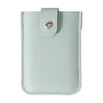 thumbnail image 1 of WNFJR Slim Leather Card Holder with Snap Button - Compact Business Card Wallet for Easy ID and Money Storage, 1 of 2