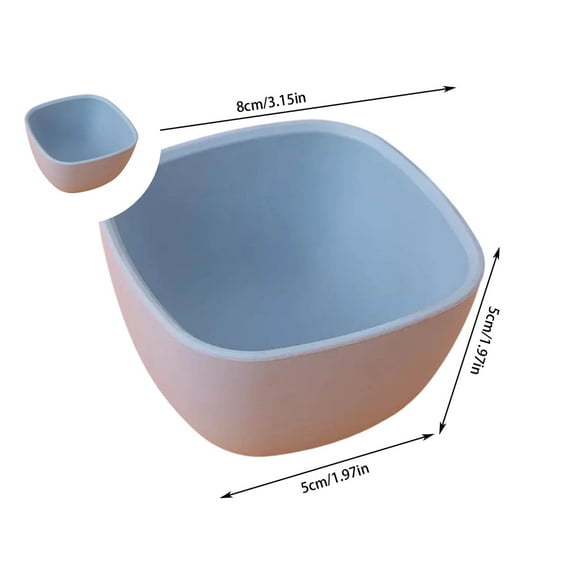 WNFJR Small Dessert Bowls, Stacked Pinch Bowls, Wheat Straw Mini Prep Bowls, Unbreakable Dipping Saucers for Side Dishes Seasoning Snacks Appetizers