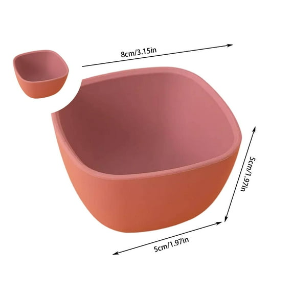 WNFJR Small Dessert Bowls, Stacked Pinch Bowls, Wheat Straw Mini Prep Bowls, Unbreakable Dipping Saucers for Side Dishes Seasoning Snacks Appetizers