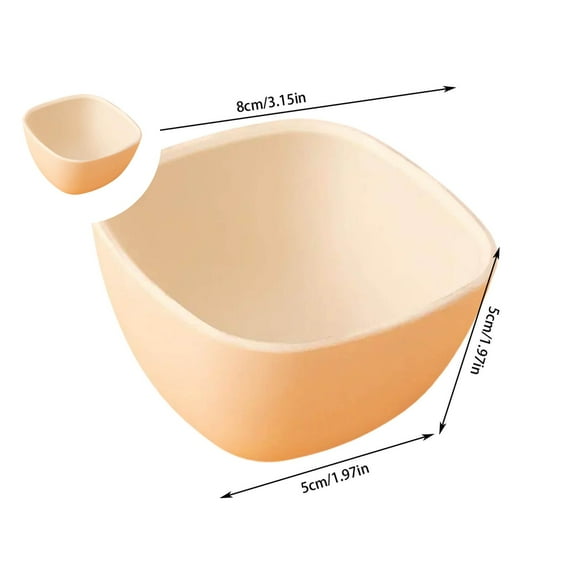 WNFJR Small Dessert Bowls, Stacked Pinch Bowls, Wheat Straw Mini Prep Bowls, Unbreakable Dipping Saucers for Side Dishes Seasoning Snacks Appetizers