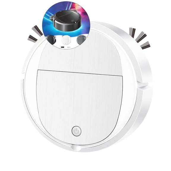 WNFJR Smart Sweeping Robot Mop - 3-in-1 Vacuum, Mop, and Suction Cleaner, Multiple Cleaning Modes, Efficient Hair Removal, Compact Design