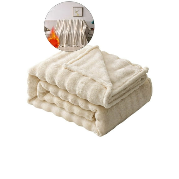 WNFJR Soft Fleece Throw Blanket, Jacquard Throw Blanket for Couch, Cozy Soft Lightweight for All Season, Tie-dye Blanket