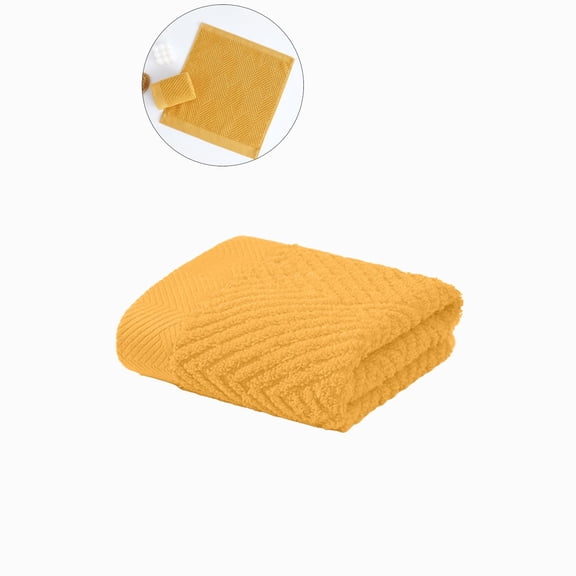 WNFJR Soft Hand Towels Terry Striped Weave Pattern Ultra Absorbent Cotton Hand Towel for Bathroom Home