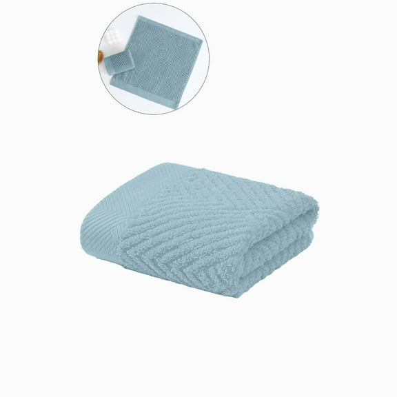 WNFJR Soft Hand Towels Terry Striped Weave Pattern Ultra Absorbent Cotton Hand Towel for Bathroom Home