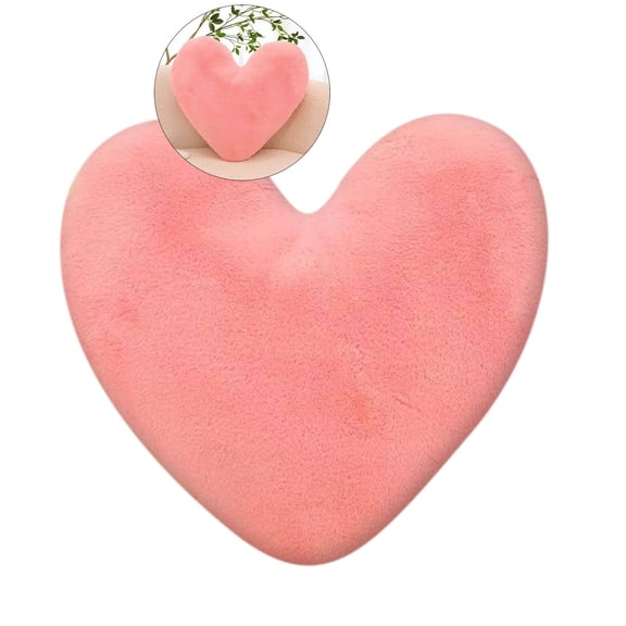 WNFJR Soft Lovely Heart Pillow, Plush Decorative Throw Pillow, Heart Shaped Pillow with Insert, Sweet Love Pillow Gift for Women/Lovers/Friends
