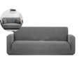 thumbnail image 1 of WNFJR Solid Color Elastic Sofa Cover – Universal Knitted Velvet Couch Protector – Stretchable, Machine Washable & Stain Resistant Sofa Cushion Cover for All Seasons, 1 of 4